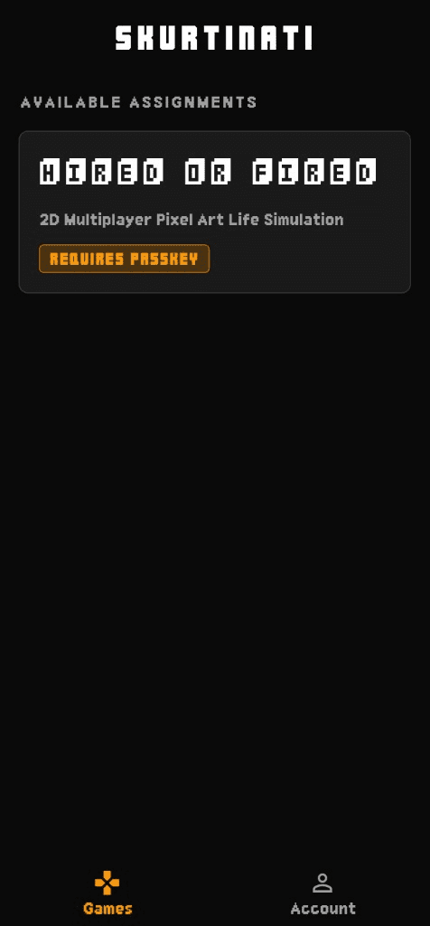 SKURTINATI App Screen